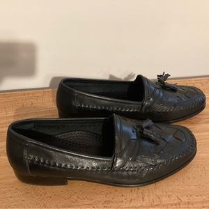 Men's Giorgio Brutini Slip-on Loafers Shoes with Tassels Black Size 11 D